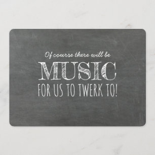 Convite Música para Twerk Funny Bridesmaid Proposta