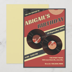 Convite Música retrô 