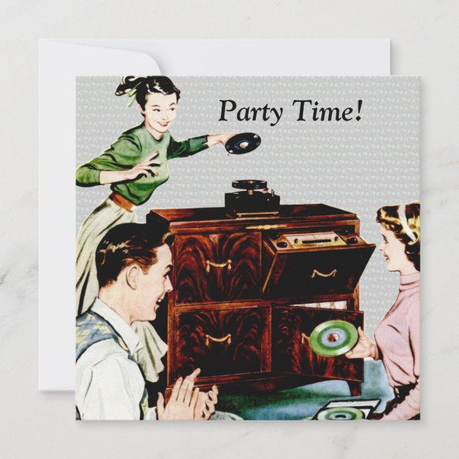 Convite Música Retro (Frente)