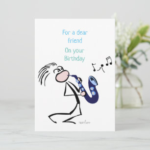 Convite Música saxofone Jazz