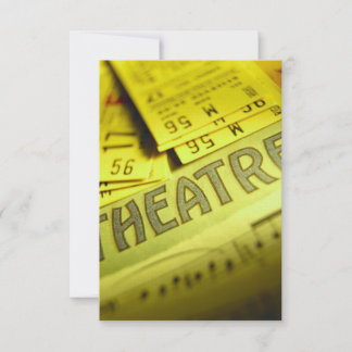 Convite Músicas e ingressos de folha de cinema