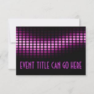 Convite musicmeterz rosa