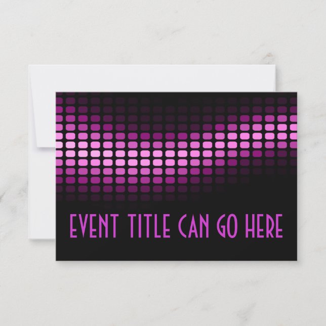 Convite musicmeterz rosa (Frente)