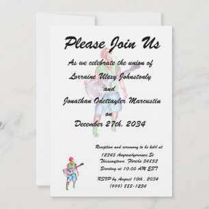 Convite músico cantor de guitarra acústica