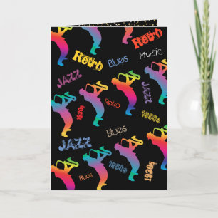 Convite Músicos de Jazz Música Retro Blues Festa Elétrica