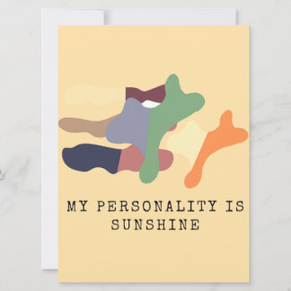 Convite My Personality is Sunshine