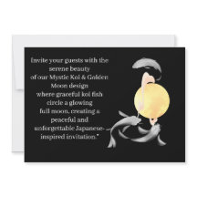 Mystic Koi & Ouro Moon - Elegante Zen Ar Japonês