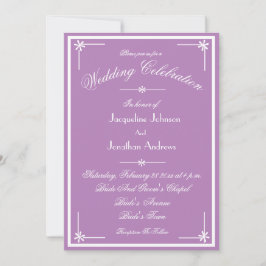 Convite Mystic Mauve All In One RSVP Email Website Wedding