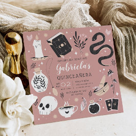 Convite Mystical Crystal Fortune Teller Quinceanera