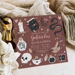 Convite Mystical Crystal Fortune Teller Quinceanera