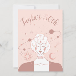 Convite Mystical Universe 50º Aniversário Musk Rosa Porta-