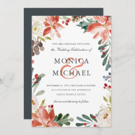 Convite Mystical Winter | Casamento De Frame Floral
