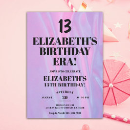 Convite Na Festa de aniversário 13