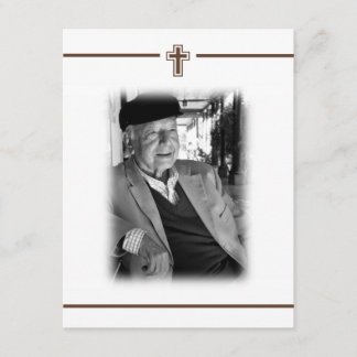 Convite Na foto da observação da morte da cruz do