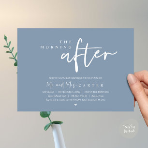 Convite Na manhã seguinte, poste a celebração do brunch do