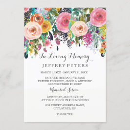 Convite Na memória amorosa, o Serviço Memorial convida Flo