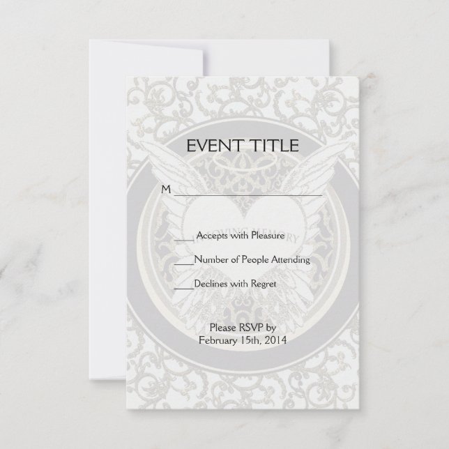 Convite Na memória de amor (Frente)