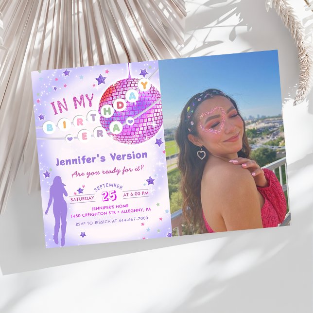 Convite Na Minha Época De Aniversário, Foto De Aniversário (Criador carregado)