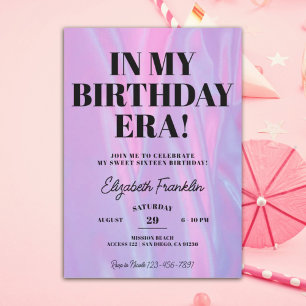 Convite Na Minha Época De Aniversário, Qualquer Festa de a
