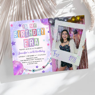 Convite Na Minha Era De Aniversário, Foto De Aniversário D