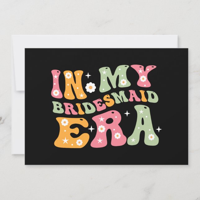 Convite Na Minha Era de Dama de Honra (Frente)