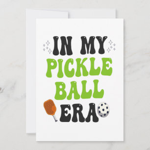 Convite Na Minha Era de PickleBall Presente Divertido Espo