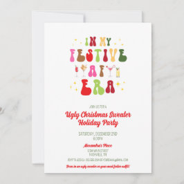 Convite Na Minha Era Festiva AF Era Um Suéter Feliz De Nat