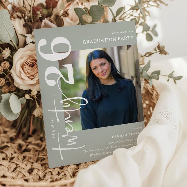 Convite Na moda 225 Festa de formatura de fotos (Criador carregado)