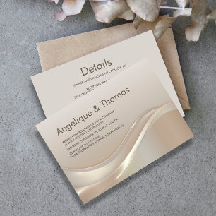 Convite Na moda All In One Beige Weding