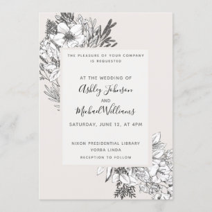 Convite Na moda BOTÂNICO E