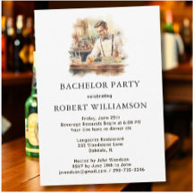 Na moda Classic Bartender Bachelor Party