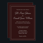 Convite Na moda Dark Plum e Casamento de Cinzas<br><div class="desc">Convites de casamento tão bonitos e na moda,  este design apresenta uma ameixa escura e um esquema de cores para cinzas.  Com modelos fáceis de preencher,  você pode escolher entre diferentes formas e estilos.  Personalize o seu hoje!</div>