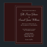 Convite Na moda Dark Plum e Casamento de Cinzas<br><div class="desc">Convites de casamento tão bonitos e na moda,  este design apresenta uma ameixa escura e um esquema de cores para cinzas.  Com modelos fáceis de preencher,  você pode escolher entre diferentes formas e estilos.  Personalize o seu hoje!</div>