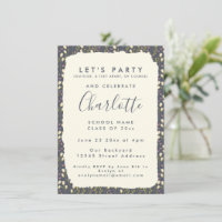 Na moda Floral Simples Festa de formatura Personal