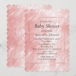 Convite Na moda Girly Blush Pink Glam