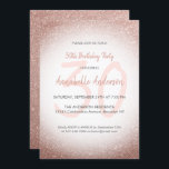 Convite Na moda Glam Rosa Rosa Dourada aniversário de 30 a<br><div class="desc">Celebre a sua celebração de aniversário com este Convite à Carta de Aniversário do Modern Glam Na moda rosa Rosa Dourada Glitter Sparkle.</div>