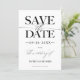 Convite Na moda Modern Casamento Salve A Data Não Foto (Em pé/Frente)