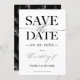 Convite Na moda Modern Casamento Salve A Data Não Foto (Frente/Verso)