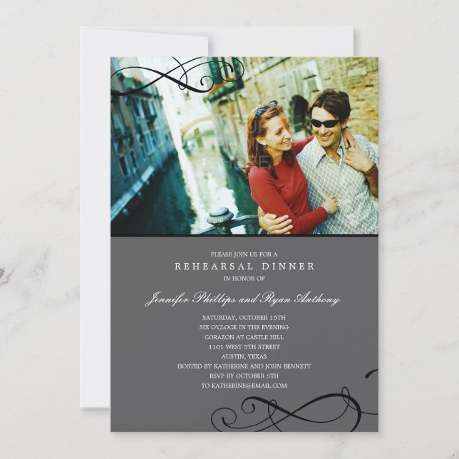 Convite Na moda rolando Janto ou Chá de casamento do ensai (Frente)