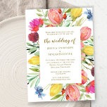 Convite Na moda Watercolor Garden Floral Eterno Casamento<br><div class="desc">Convite De Casamento De Eterno Floral De Jardim De na moda Watercolor</div>