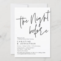 Na Noite Anterior, Janta De Ensaio De Casamento