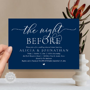 Convite Na Noite Anterior, Janto de Ensaio de Casamento Cl