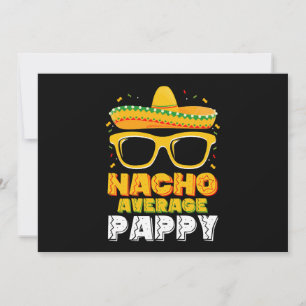 Convite Nacho Média da Família de Pais de Pappy Cinco De M