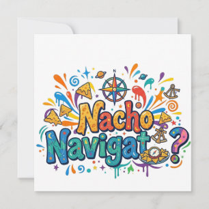 Convite Nacho Navigator – O Capitão Crocante de Aventura