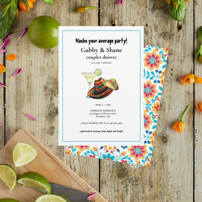 Convite Nacho O Seu Chá De Casais Médios (Criador carregado)