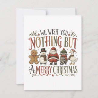 Convite Nada Além de um Natal Alegre