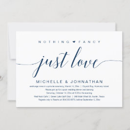 Convite Nada de Fantasia, Apenas Amor, Casamento às Escura