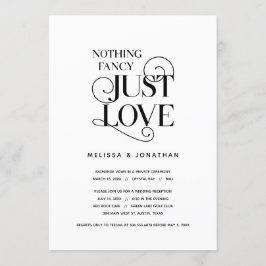 Convite Nada de Fantasia, Apenas Amor, Clássico Preto, Cas