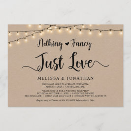 Convite Nada de Fantasia, Apenas Amor, Luzes de Natal Casa