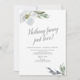 Convite Nada de Fantasia Apenas Lo Florais de Aquarela Leg